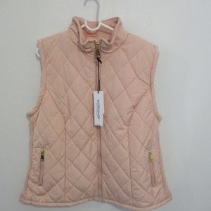 NWT Workshop Republic Clothing Pink Puffer Vest